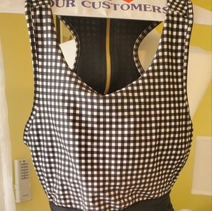 ALBION Ladies one-piece swimsuit, size XL, perfect, black and white.